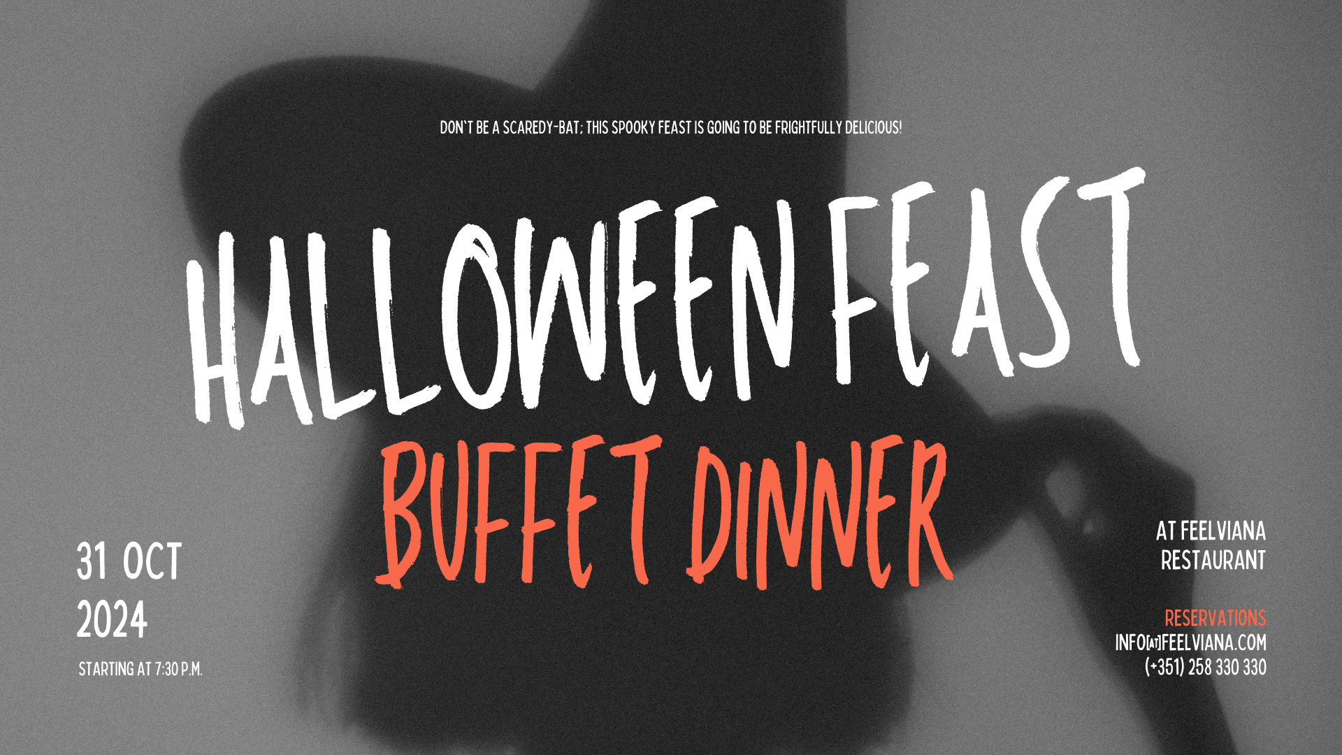 Noite de Halloween - Jantar buffet