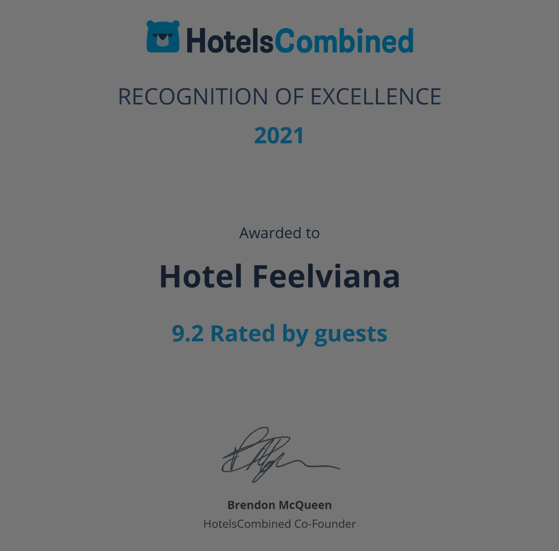 2021 Recognition of Excellence Award - HotelsCombined